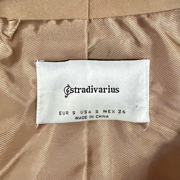 Stradivarius Tan Camel Trench Coat - Picture 2 of 4